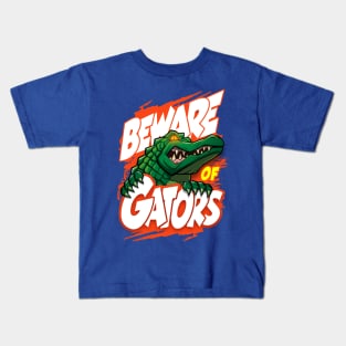 Beware of alligators Kids T-Shirt